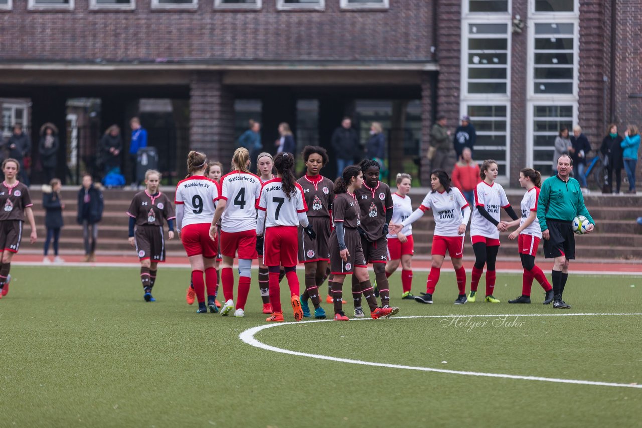 Bild 430 - B-Juniorinnen Walddoerfer - St.Pauli : Ergebnis: 4:1